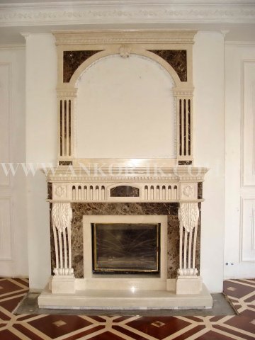 Marble fireplace Камин из мрамора Камін із мармуру