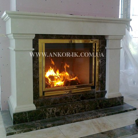 Marble fireplace Камин из мрамора Камін із мармуру