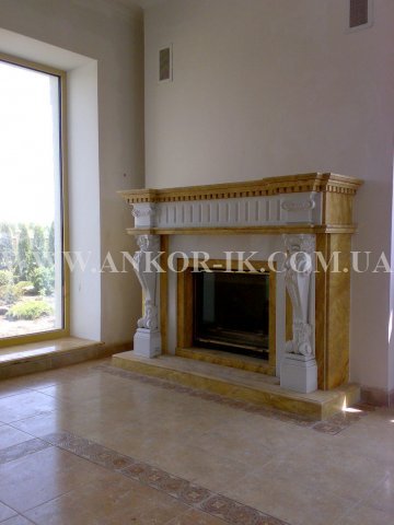 Marble fireplace Камин из мрамора Камін із мармуру