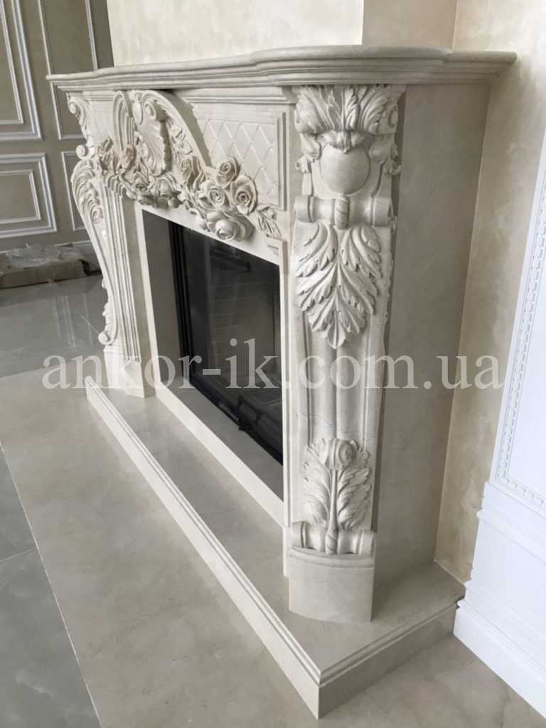 Marble fireplace Камин из мрамора Камін із мармуру