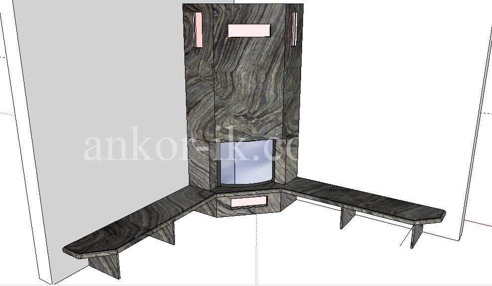 Marble fireplace Камин из мрамора Камін із мармуру