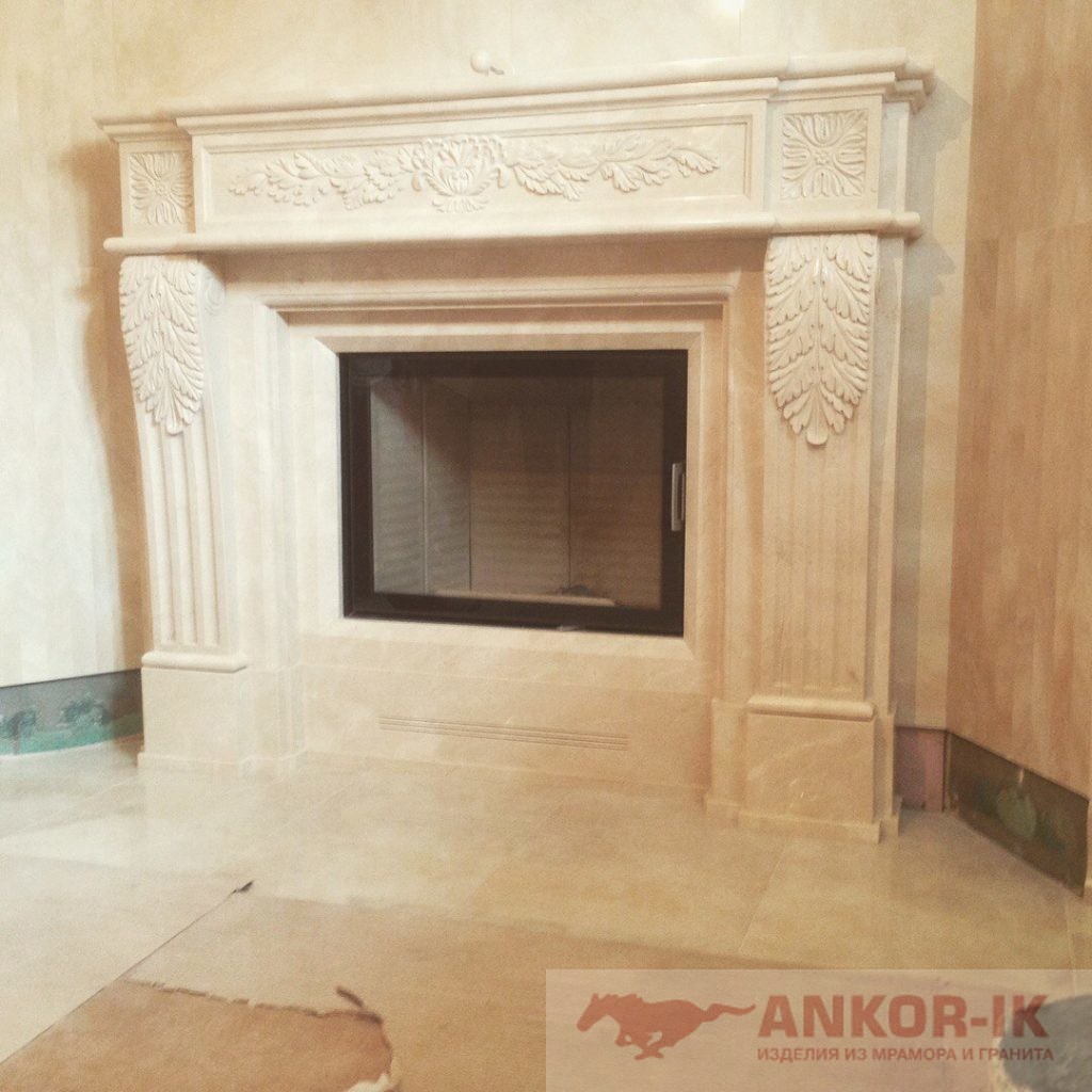 Marble fireplace Камин из мрамора Камін із мармуру