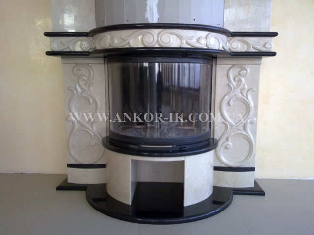 Marble fireplace Камин из мрамора Камін із мармуру