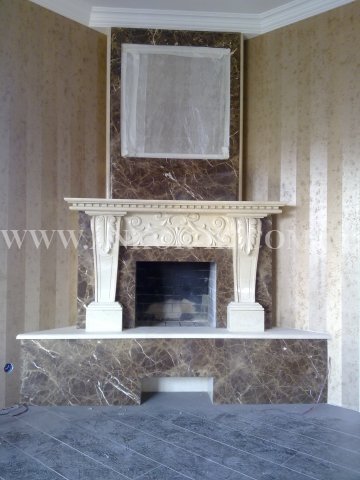 Marble fireplace Камин из мрамора Камін із мармуру