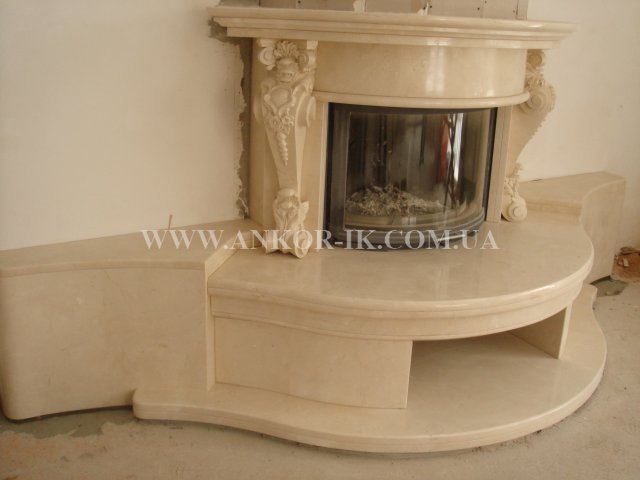 Marble fireplace Камин из мрамора Камін із мармуру