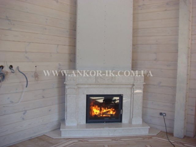 Marble fireplace Камин из мрамора Камін із мармуру