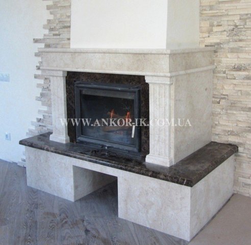Marble fireplace Камин из мрамора Камін із мармуру