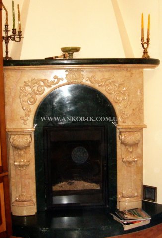 Marble fireplace Камин из мрамора Камін із мармуру