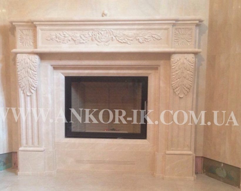 Marble fireplace Камин из мрамора Камін із мармуру