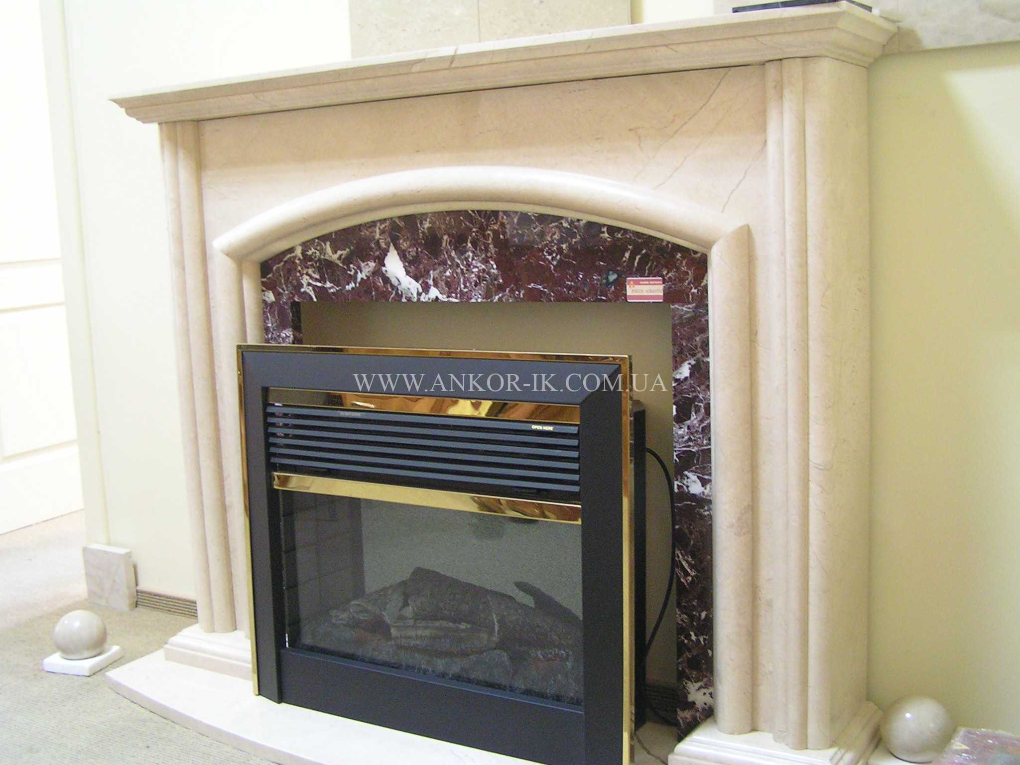 Marble fireplace Камин из мрамора Камін із мармуру