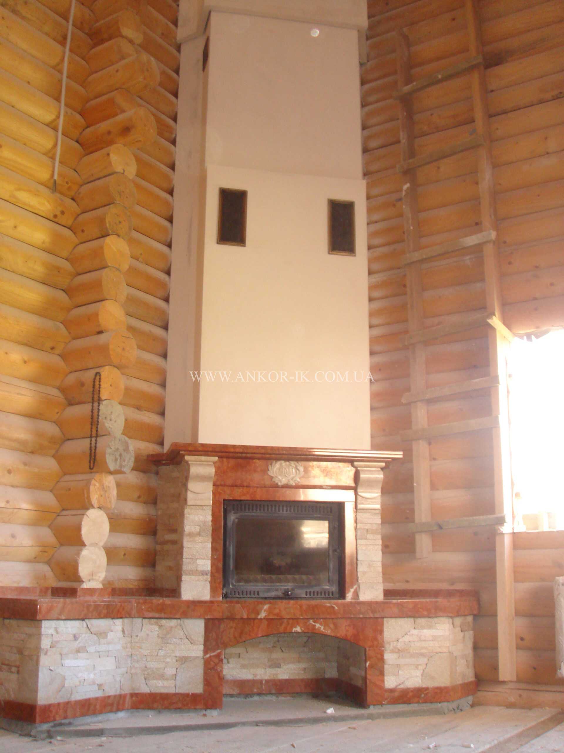 Marble fireplace Камин из мрамора Камін із мармуру