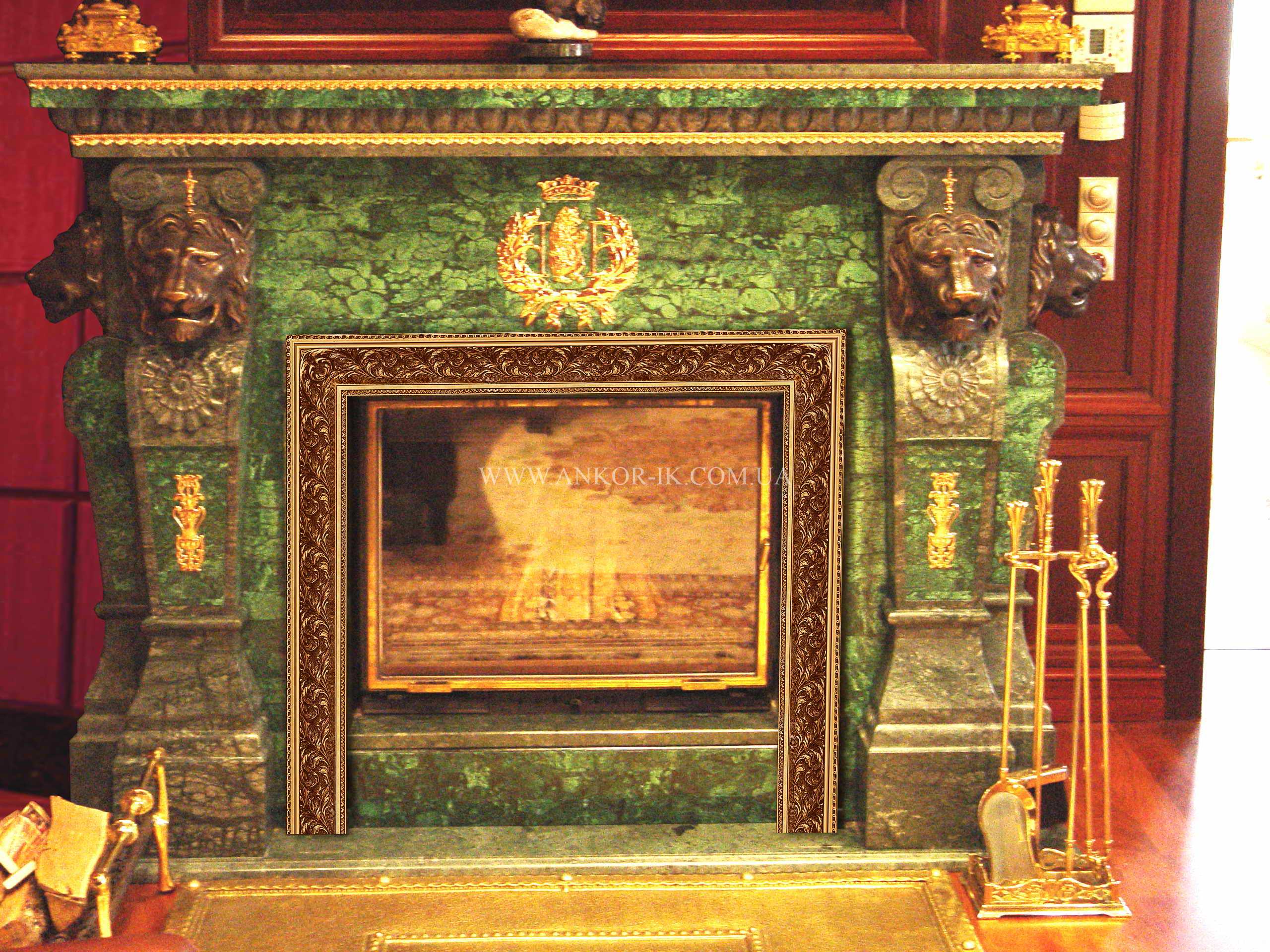 Marble fireplace Камин из мрамора Камін із мармуру