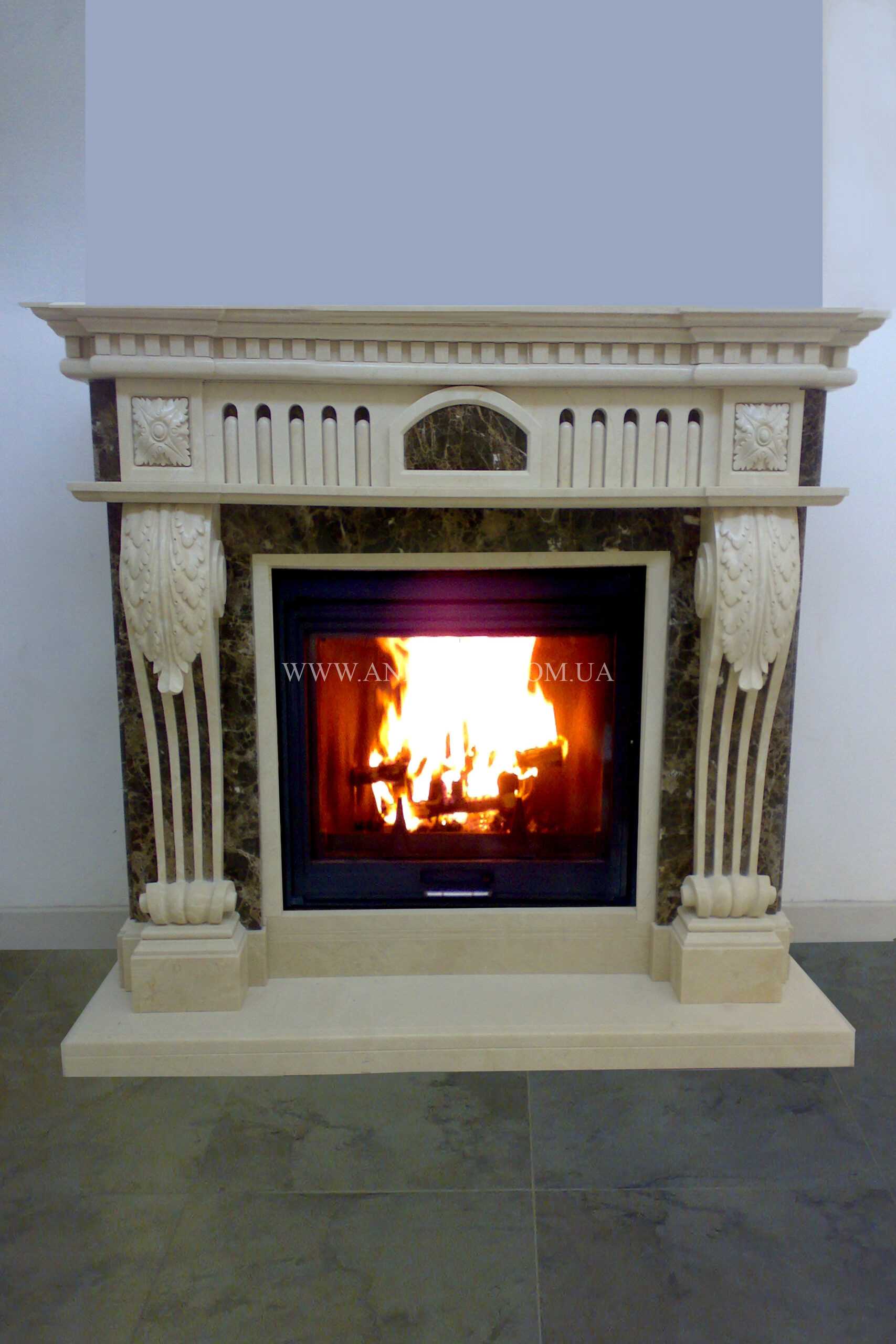Kamin-iz-oniksa Marble fireplace Камин из мрамора Камін із мармуру